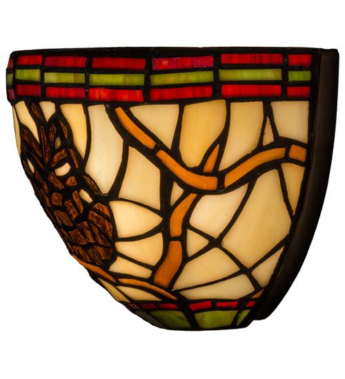  RUSTIC LODGE RUSTIC OR MOUNTIAN GREAT ROOM TIFFANY REPRODUCTION OF ORIGINAL ART GLASS