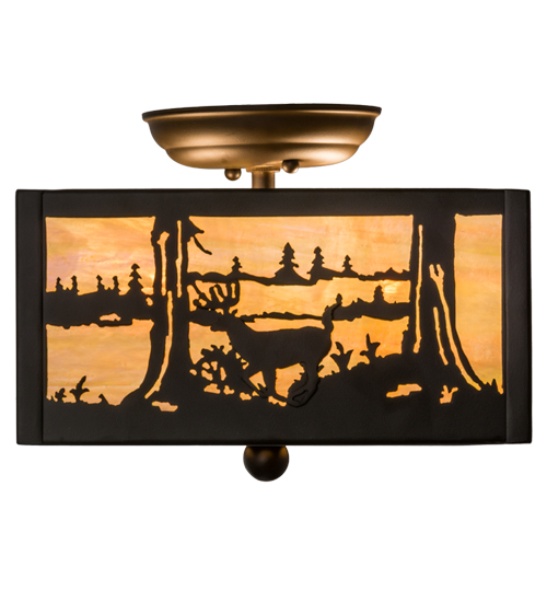  RUSTIC MISSION LODGE RUSTIC OR MOUNTIAN GREAT ROOM ART GLASS ANIMALS