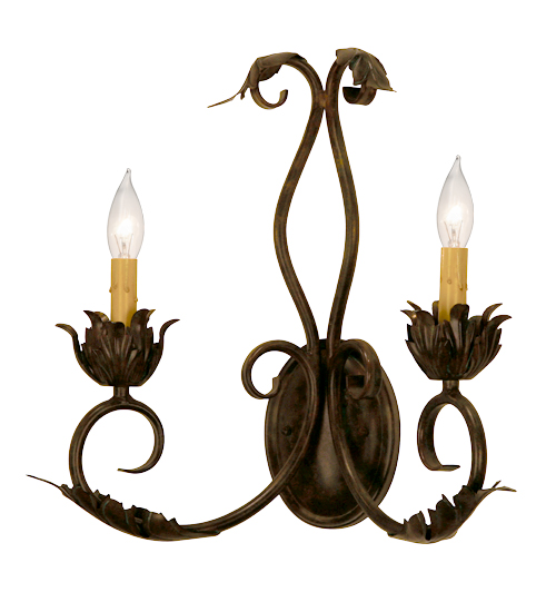  VICTORIAN GOTHIC SCROLL FEATURES CRAFTED OF STEEL CRYSTAL ACCENTS FAUX CANDLE SLEVES CANDLE BULB ON TOP STAMPED/CAST METAL LEAF ROSETTE FLOWER ACCENT