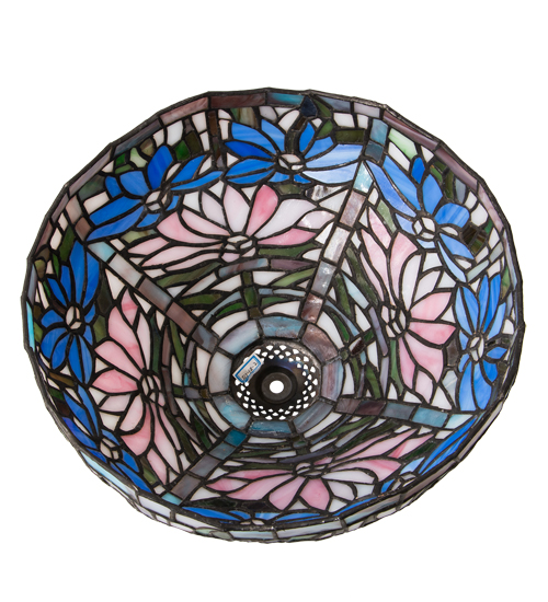  FLORAL ART GLASS