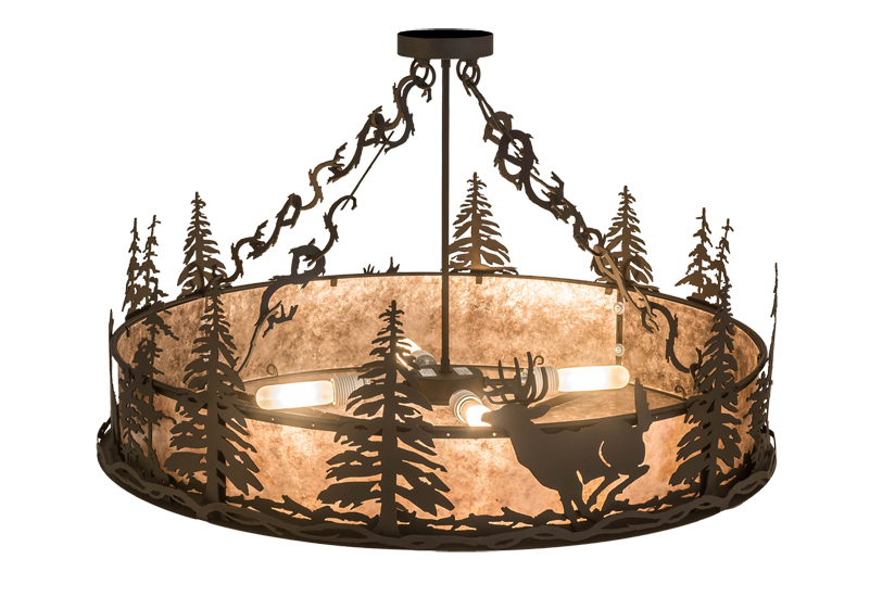  RUSTIC LODGE RUSTIC OR MOUNTIAN GREAT ROOM ANIMALS MICA