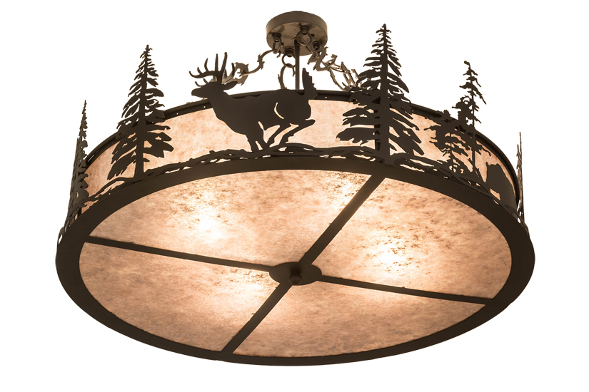  RUSTIC LODGE RUSTIC OR MOUNTIAN GREAT ROOM ANIMALS MICA