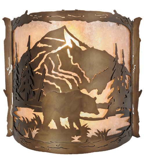  RUSTIC LODGE RUSTIC OR MOUNTIAN GREAT ROOM ANIMALS MICA