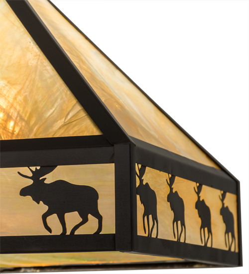  RUSTIC MISSION LODGE RUSTIC OR MOUNTIAN GREAT ROOM ART GLASS ANIMALS