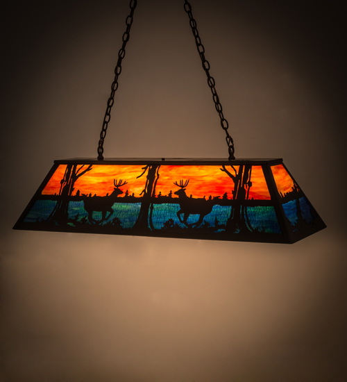  RUSTIC MISSION LODGE RUSTIC OR MOUNTIAN GREAT ROOM ART GLASS ANIMALS