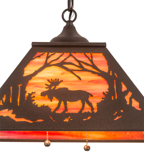  RUSTIC MISSION LODGE RUSTIC OR MOUNTIAN GREAT ROOM ART GLASS ANIMALS