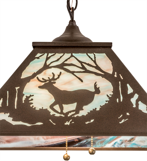  RUSTIC MISSION LODGE RUSTIC OR MOUNTIAN GREAT ROOM ART GLASS ANIMALS