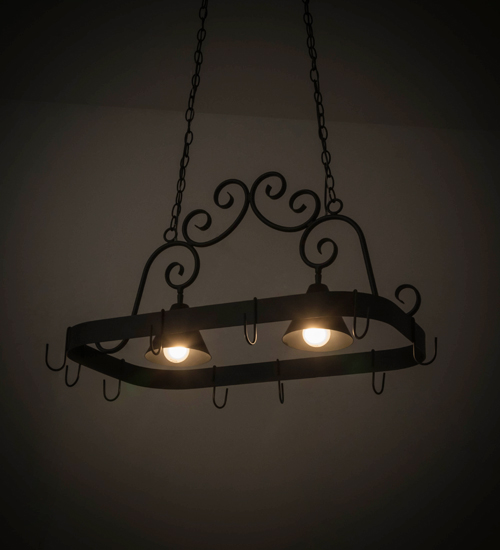  VICTORIAN SCROLL FEATURES CRAFTED OF STEEL FORGED AND CAST IRON DOWN LIGHTS SPOT LIGHT POINTING DOWN FOR FUNCTION