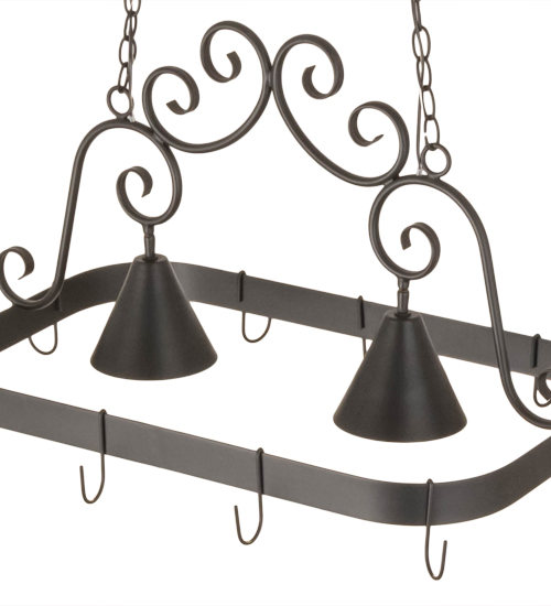  VICTORIAN SCROLL FEATURES CRAFTED OF STEEL FORGED AND CAST IRON DOWN LIGHTS SPOT LIGHT POINTING DOWN FOR FUNCTION