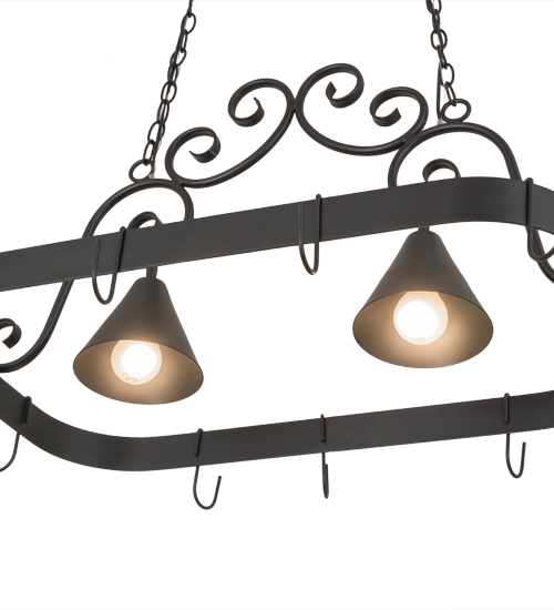  VICTORIAN SCROLL FEATURES CRAFTED OF STEEL FORGED AND CAST IRON DOWN LIGHTS SPOT LIGHT POINTING DOWN FOR FUNCTION