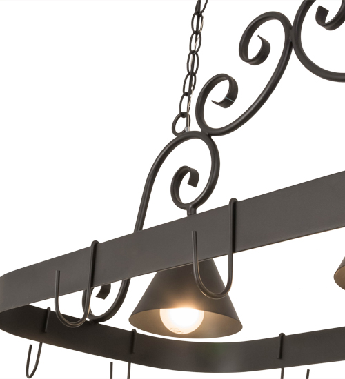  VICTORIAN SCROLL FEATURES CRAFTED OF STEEL FORGED AND CAST IRON DOWN LIGHTS SPOT LIGHT POINTING DOWN FOR FUNCTION