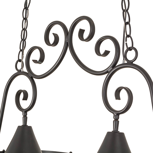  VICTORIAN SCROLL FEATURES CRAFTED OF STEEL FORGED AND CAST IRON DOWN LIGHTS SPOT LIGHT POINTING DOWN FOR FUNCTION