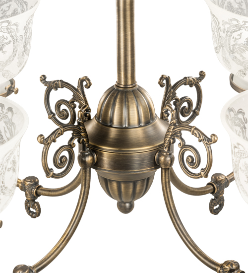  VICTORIAN SCROLL FEATURES CRAFTED OF STEEL STAMPED/CAST METAL LEAF ROSETTE FLOWER ACCENT
