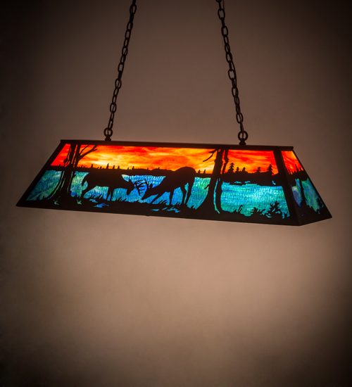  RUSTIC LODGE RUSTIC OR MOUNTIAN GREAT ROOM ART GLASS ANIMALS