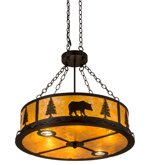  LODGE RUSTIC OR MOUNTIAN GREAT ROOM ANIMALS MICA DOWN LIGHTS SPOT LIGHT POINTING DOWN FOR FUNCTION