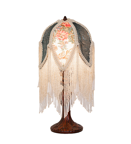  VICTORIAN FABRIC FRINGE FLORAL