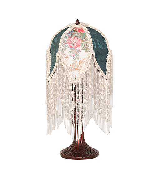  VICTORIAN FABRIC FRINGE FLORAL