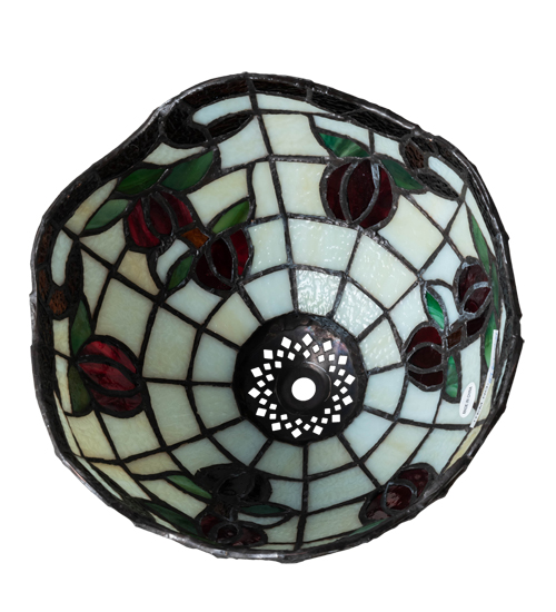  FLORAL ART GLASS