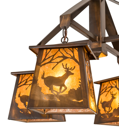  RUSTIC MISSION LODGE RUSTIC OR MOUNTIAN GREAT ROOM ANIMALS MICA