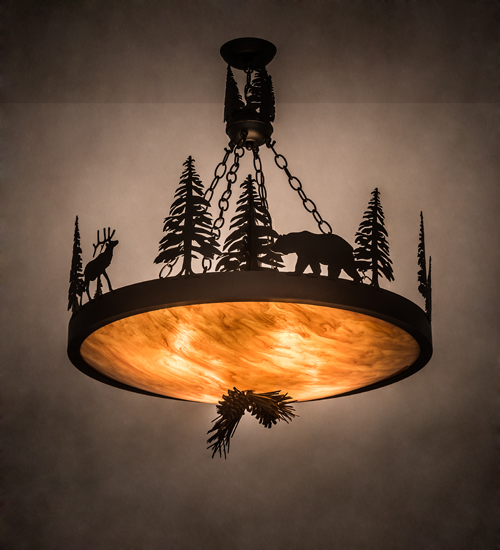  RUSTIC LODGE RUSTIC OR MOUNTIAN GREAT ROOM ANIMALS IDALIGHT