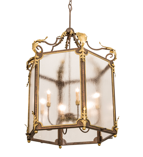  VICTORIAN IDALIGHT SCROLL FEATURES CRAFTED OF STEEL STAMPED/CAST METAL LEAF ROSETTE FLOWER ACCENT