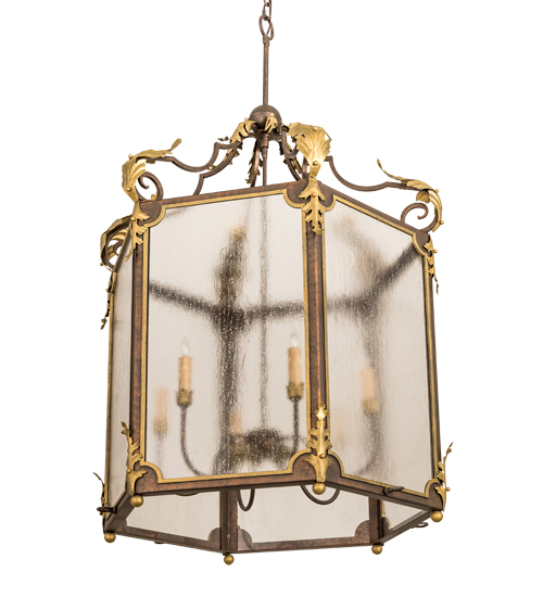  VICTORIAN IDALIGHT SCROLL FEATURES CRAFTED OF STEEL STAMPED/CAST METAL LEAF ROSETTE FLOWER ACCENT