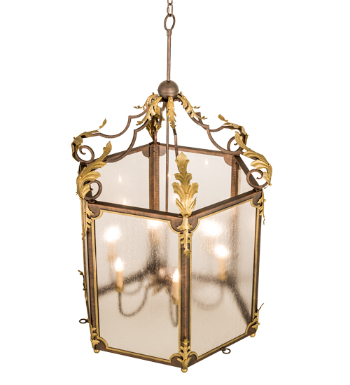  VICTORIAN IDALIGHT SCROLL FEATURES CRAFTED OF STEEL STAMPED/CAST METAL LEAF ROSETTE FLOWER ACCENT