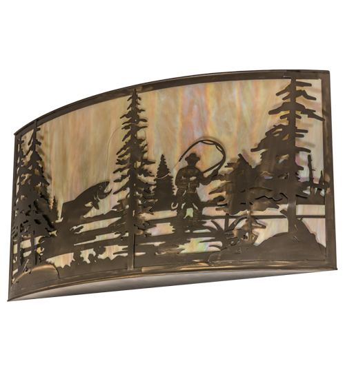  RUSTIC LODGE RUSTIC OR MOUNTIAN GREAT ROOM ART GLASS RECREATION