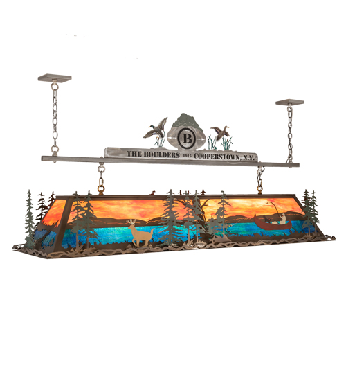  LODGE RUSTIC OR MOUNTIAN GREAT ROOM ART GLASS CONTEMPORARY