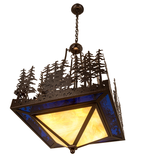  RUSTIC LODGE RUSTIC OR MOUNTIAN GREAT ROOM ART GLASS