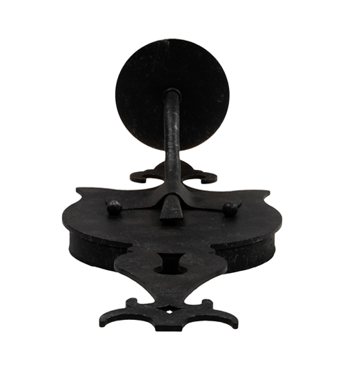  VICTORIAN GOTHIC SCROLL FEATURES CRAFTED OF STEEL FAUX CANDLE SLEVES CANDLE BULB ON TOP