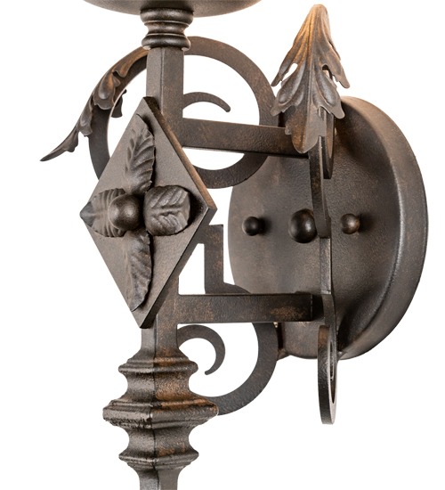  VICTORIAN SCROLL FEATURES CRAFTED OF STEEL FAUX CANDLE SLEVES CANDLE BULB ON TOP