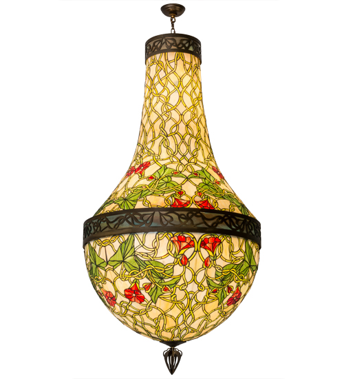  VICTORIAN FLORAL ART GLASS