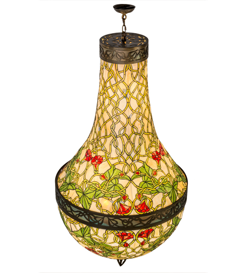  VICTORIAN FLORAL ART GLASS