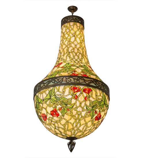  VICTORIAN FLORAL ART GLASS