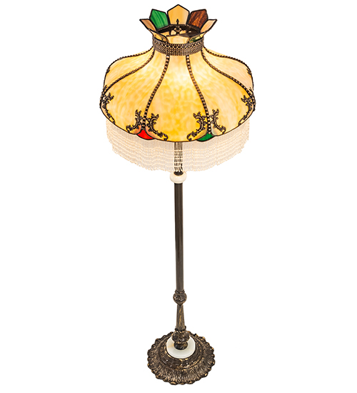  VICTORIAN FRINGE ART GLASS