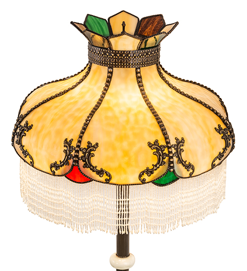  VICTORIAN FRINGE ART GLASS