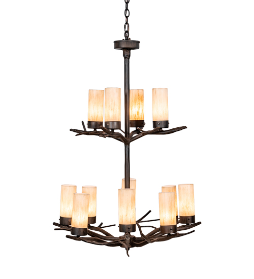  RUSTIC LODGE RUSTIC OR MOUNTIAN GREAT ROOM IDALIGHT FORGED AND CAST IRON FAUX CANDLE SLEVES CANDLE BULB ON TOP