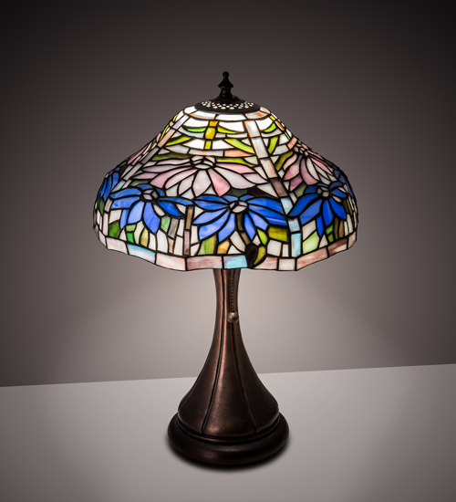  FLORAL ART GLASS