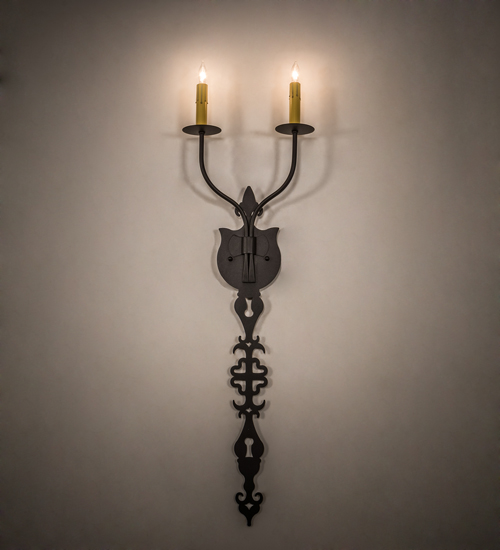  VICTORIAN GOTHIC SCROLL FEATURES CRAFTED OF STEEL IN CHANDELIERS FAUX CANDLE SLEVES CANDLE BULB ON TOP