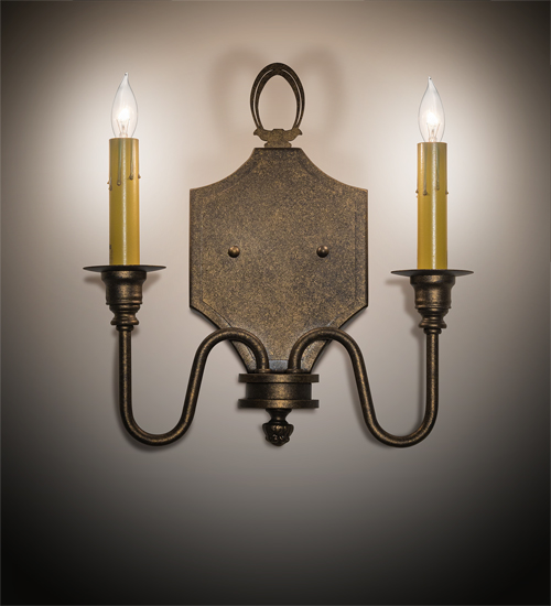  GOTHIC SCROLL FEATURES CRAFTED OF STEEL FAUX CANDLE SLEVES CANDLE BULB ON TOP