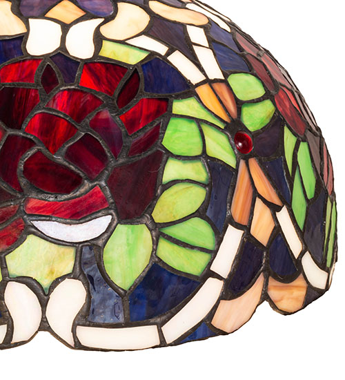  FLORAL ART GLASS