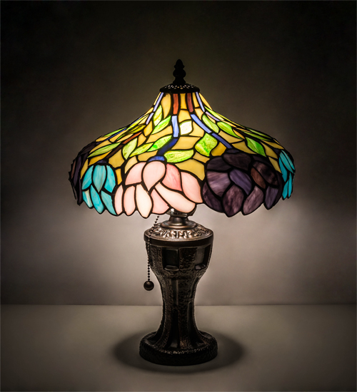  FLORAL ART GLASS