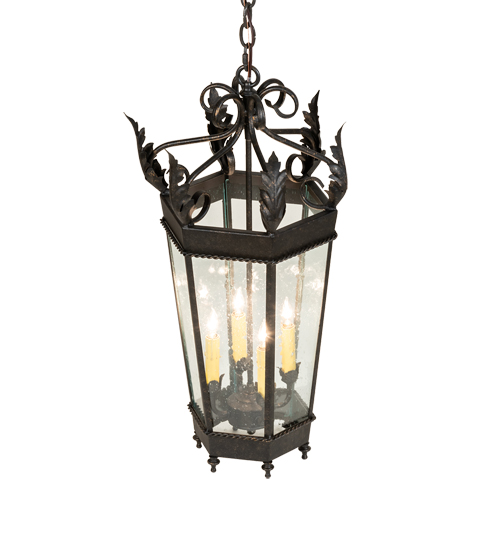  GOTHIC SCROLL FEATURES CRAFTED OF STEEL FAUX CANDLE SLEVES CANDLE BULB ON TOP