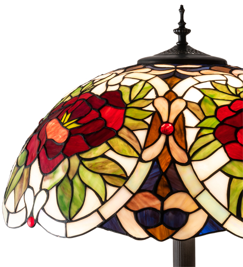  FLORAL ART GLASS