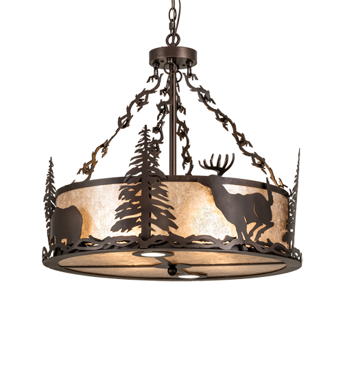  LODGE RUSTIC OR MOUNTIAN GREAT ROOM ANIMALS MICA DOWN LIGHTS SPOT LIGHT POINTING DOWN FOR FUNCTION