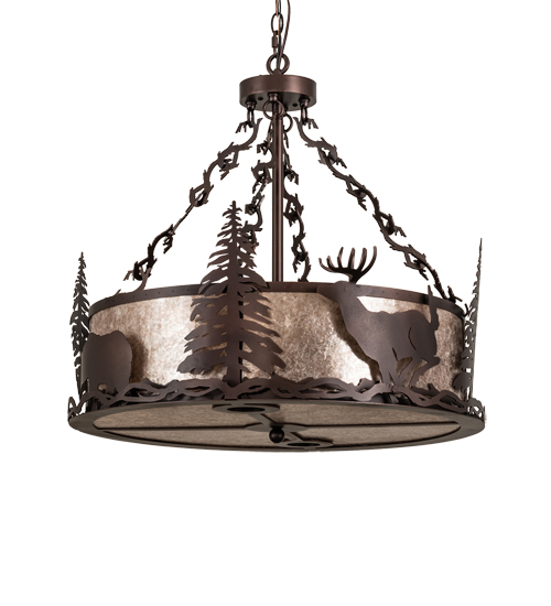  LODGE RUSTIC OR MOUNTIAN GREAT ROOM ANIMALS MICA DOWN LIGHTS SPOT LIGHT POINTING DOWN FOR FUNCTION