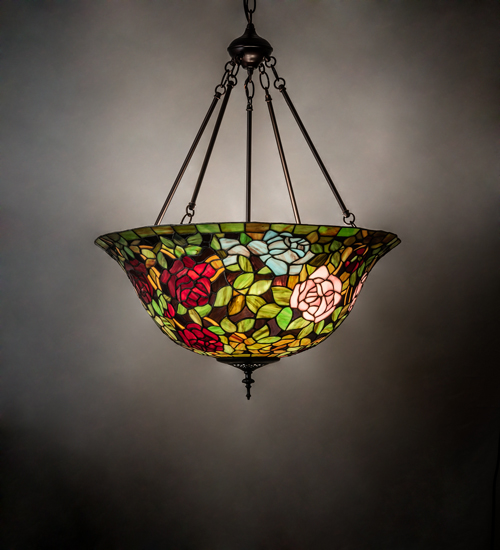  VICTORIAN TIFFANY REPRODUCTION OF ORIGINAL FLORAL ART GLASS