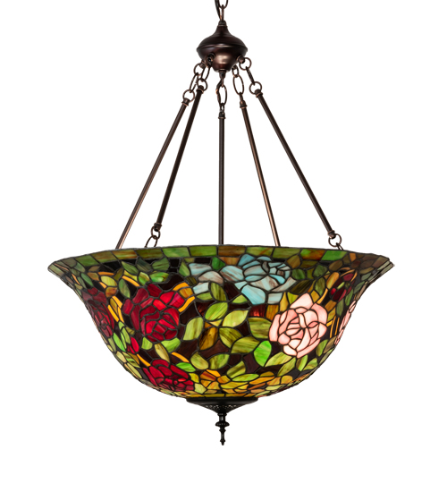  VICTORIAN TIFFANY REPRODUCTION OF ORIGINAL FLORAL ART GLASS