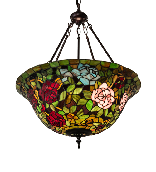  VICTORIAN TIFFANY REPRODUCTION OF ORIGINAL FLORAL ART GLASS